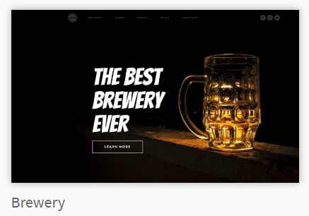 brewery Template - Website Design Hendersonville - Navarro Creative Group, LLC