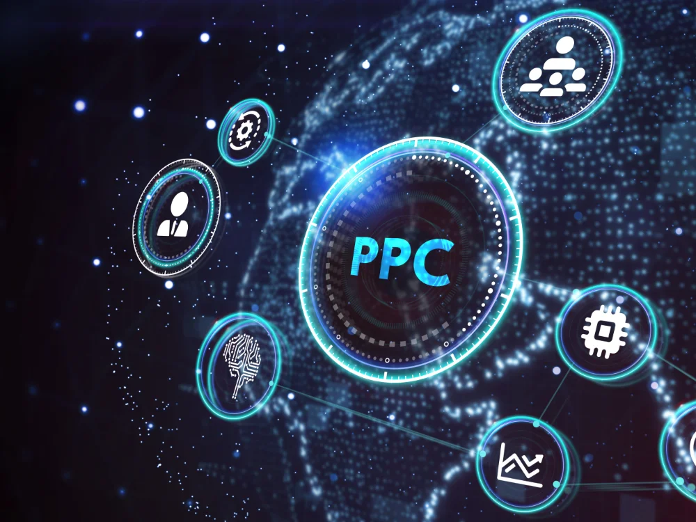 An infographic detailing PPC techniques aimed at increasing website traffic and optimizing online marketing efforts.