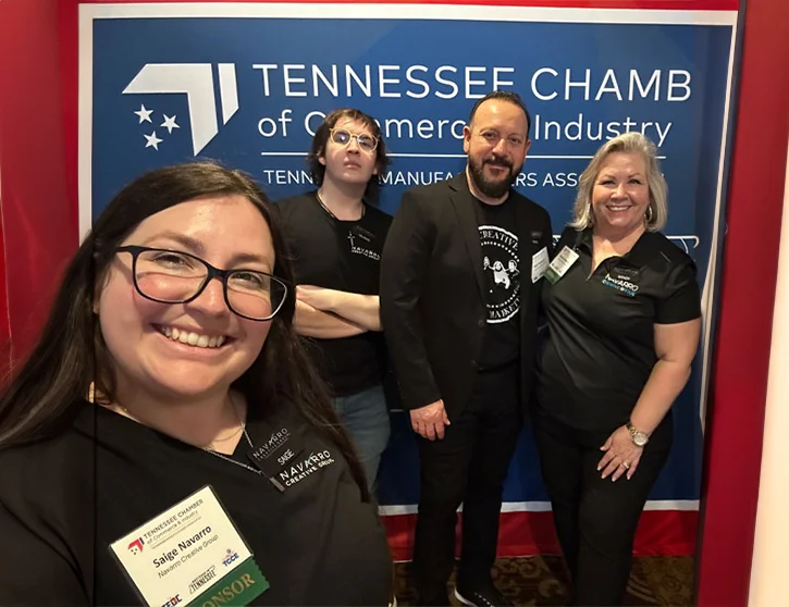 NAVARRO CREATIVE GROUP Marketing team at the Tennessee Chamber of Commerce Conference - Digital Marketing Agency in Nashville, TN