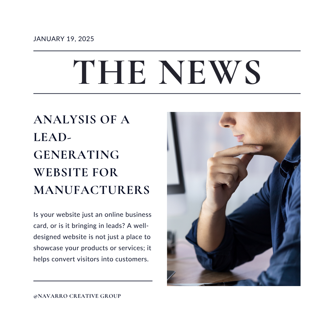 News Headline Lead-generating website for manufacturers