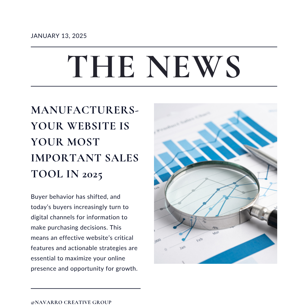 News Headline Why Your Manufacturing Website is the Most Important Sales tool in 2025