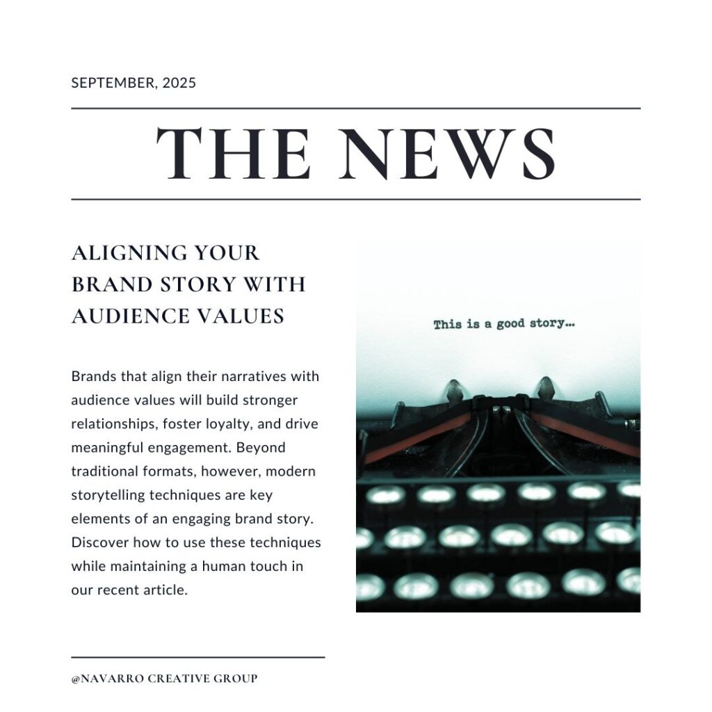 Newspaper Headline - Aligning Brand Story With Audience Values