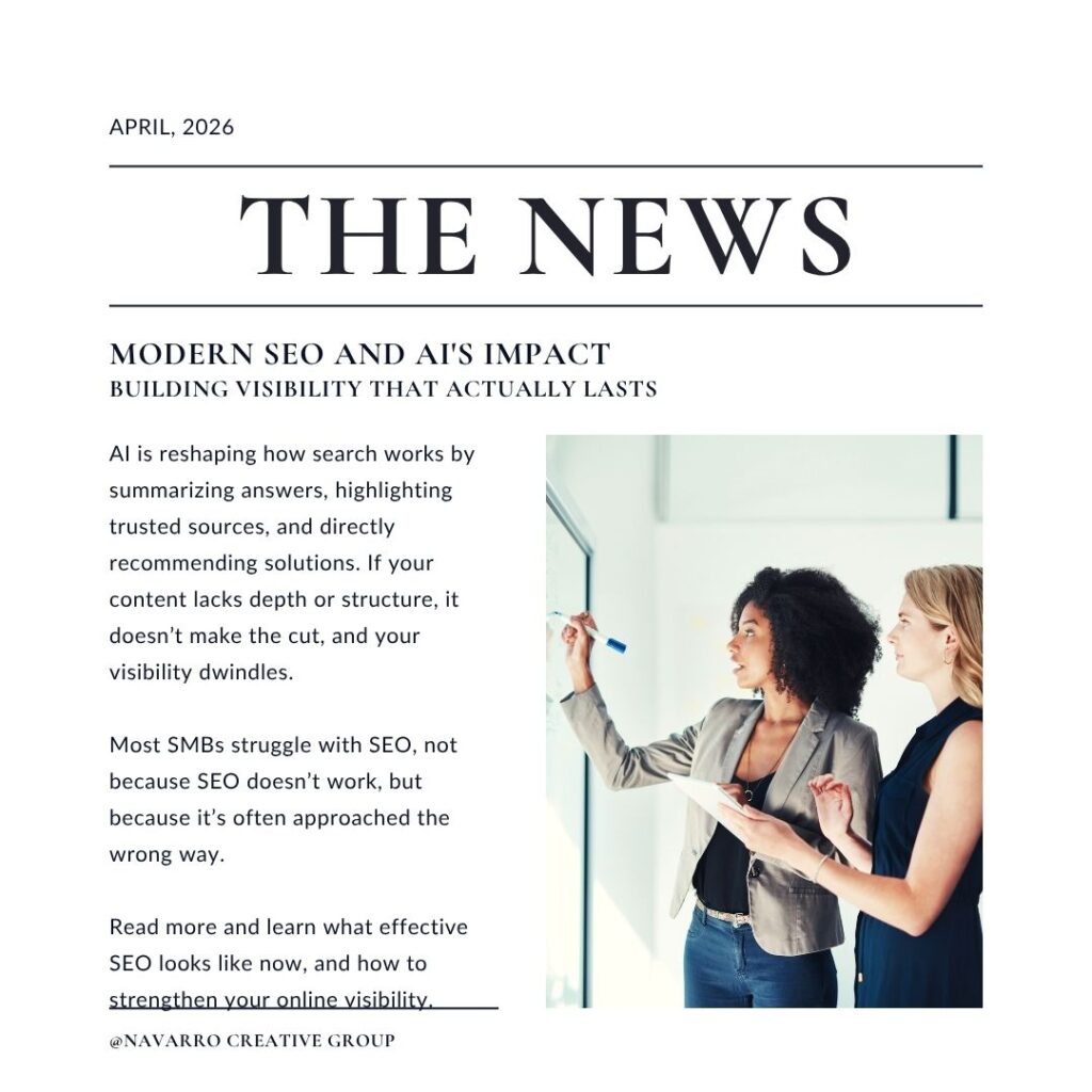 Professional African American and Caucasian Women at White Board - Modern SEO and AI's Impact - Navarro Creative Group Hendersonville Nashville Marketing Agency.