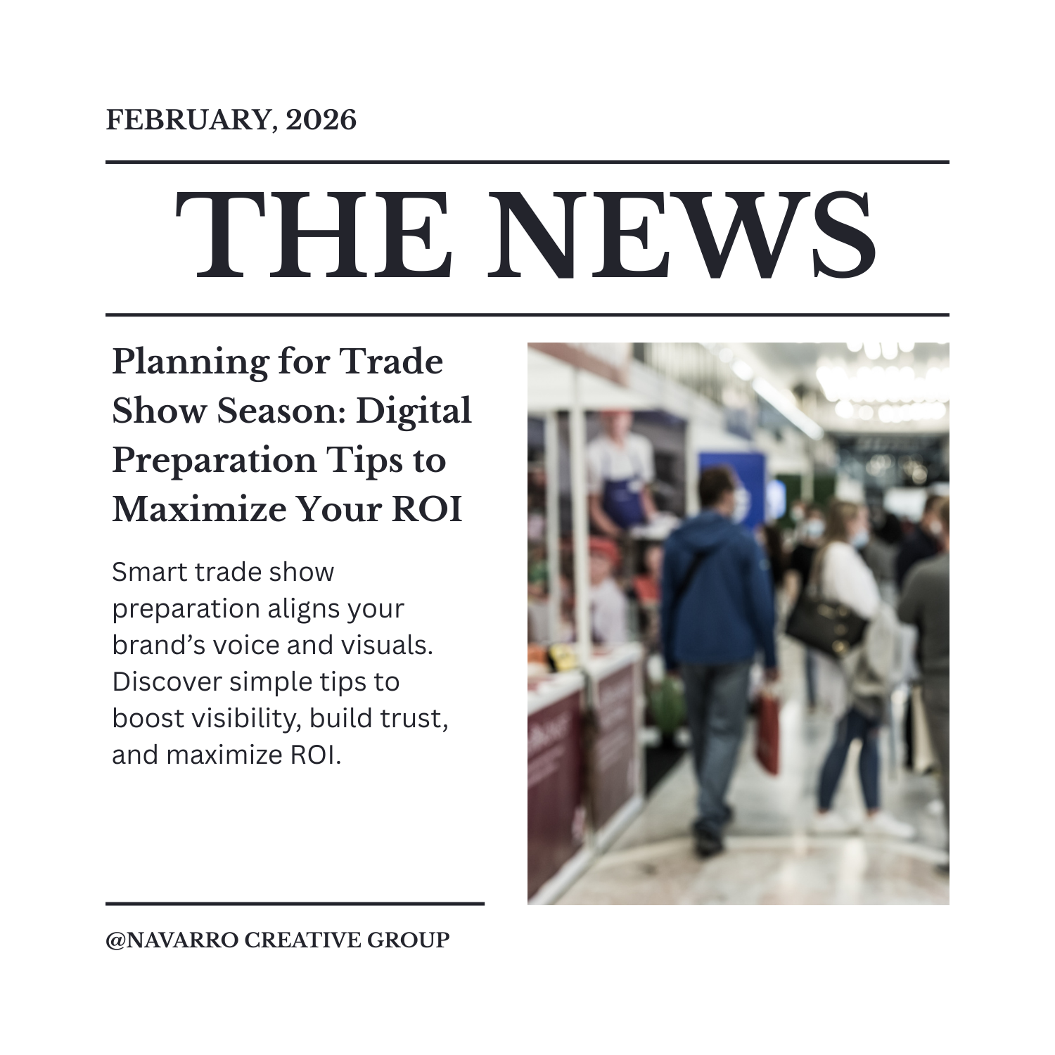 trade show preparation tips for aligning brand voice and visuals